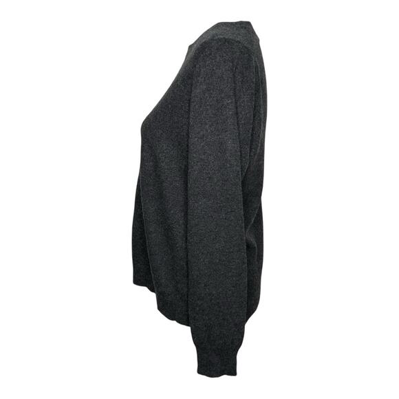 J. Crew Frenchie French Bulldog Dark Gray Sweater Wool Blend XL - Picture 3 of 9